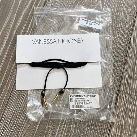 NWT Vanessa Mooney Suede Wrap Bolo Necklace - Picture 1 of 5